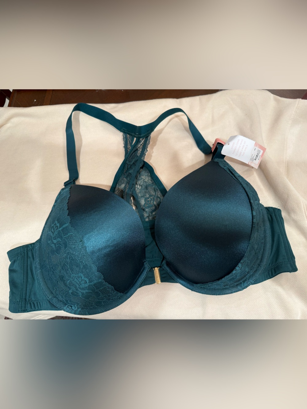 Cacique Plunge Racerback Team Bra 46C